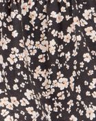 Toddler Floral Linen Look-Alike Drawstring Skirt, image 4 of 5 slides