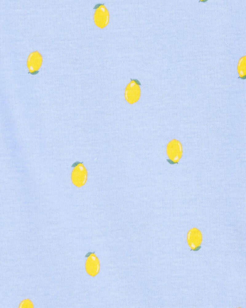 Kid 4-Piece Floral Cotton Pajamas, image 3 of 4 slides