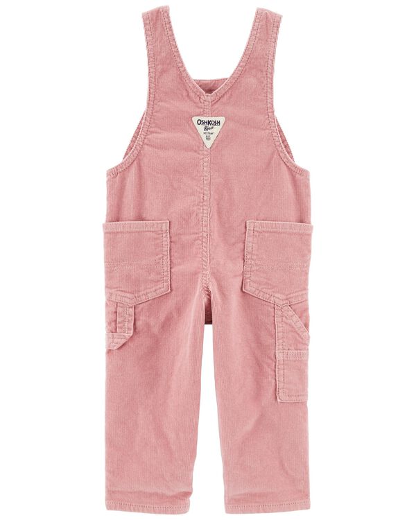 Pink Baby Corduroy Pink Overalls