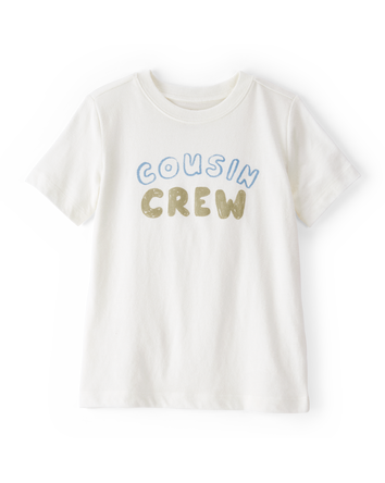 Toddler Boy Cousin Crew Short-Sleeve Graphic Tee -White, 