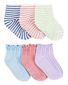 Baby Girl 6-Pack Ankle Socks, image 1 of 2 slides