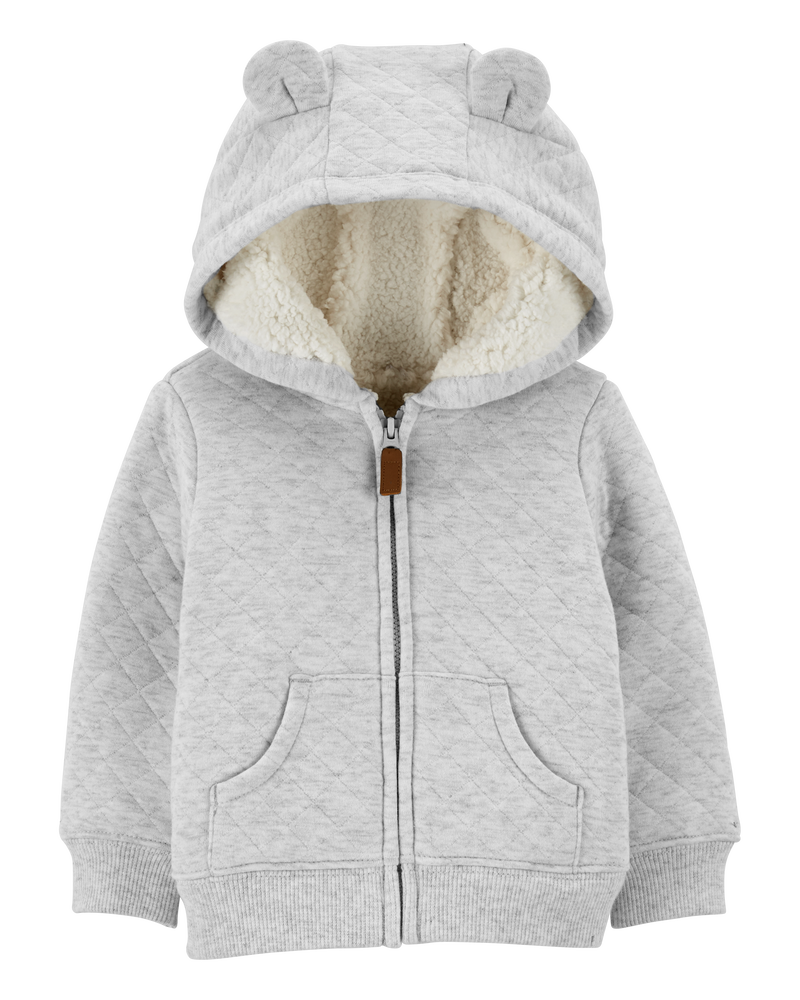 Baby Sherpa-Lined Hooded Jacket, image 1 of 3 slides