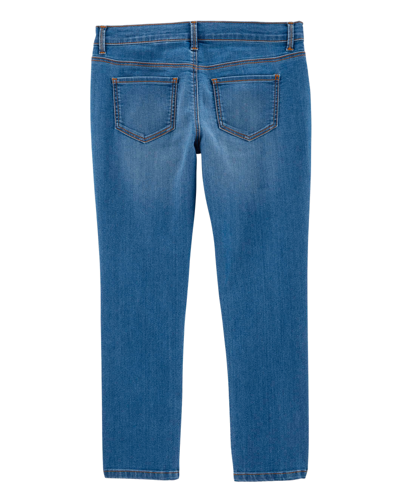Kid Medium Blue Wash Plus-Fit Skinny-Leg Jeans, image 2 of 5 slides