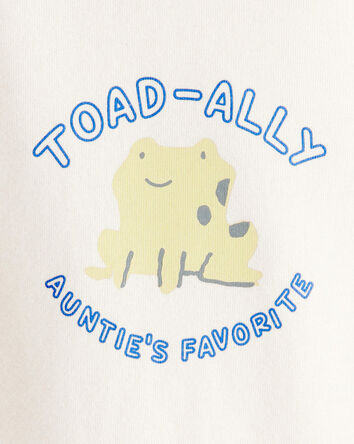 Baby Boy Aunts Favorite Cotton Long-Sleeve Graphic Bodysuit - Ivory, 