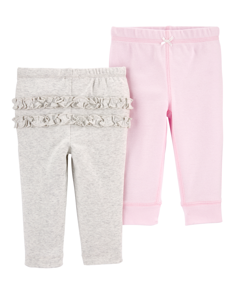 Baby 4-Pack Ruffle-Detail Cotton Pants
, image 3 of 9 slides