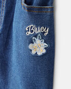 Baby Bluey Embroidered Denim Skirt - Blue, image 2 of 5 slides
