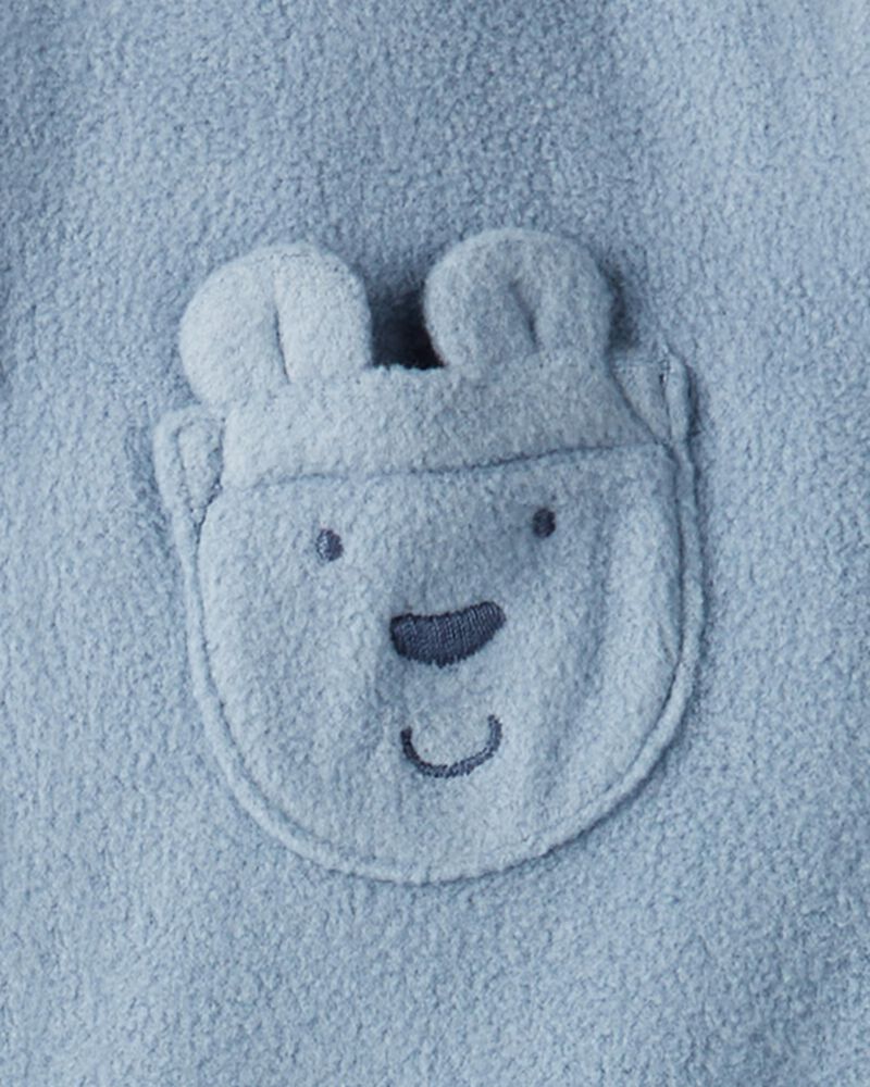 Baby Sleep & Play Made with Recycled Microfleece Pajamas, image 3 of 4 slides
