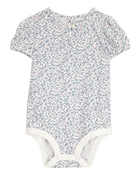 Baby Floral Short-Sleeve Bodysuit, image 1 of 3 slides