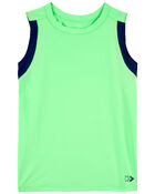 Kid Active Tank In BeCool™ Fabric - Green, image 1 of 3 slides