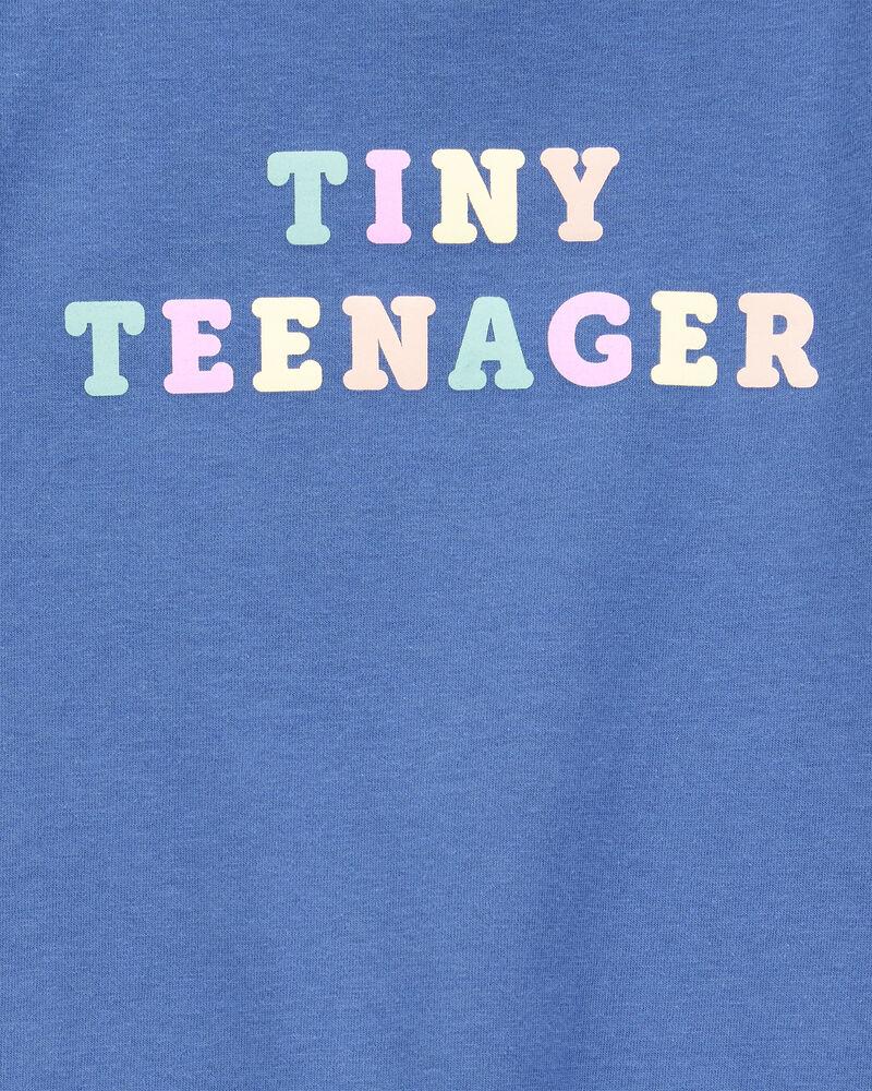 Toddler Tiny Teenager Short-Sleeve Graphic Tee - Blue, image 2 of 3 slides