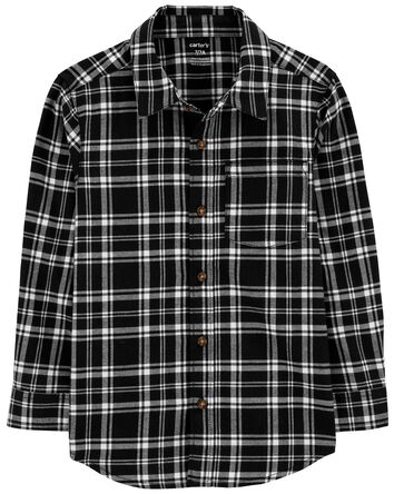 Plaid Button-Down Shirt, 