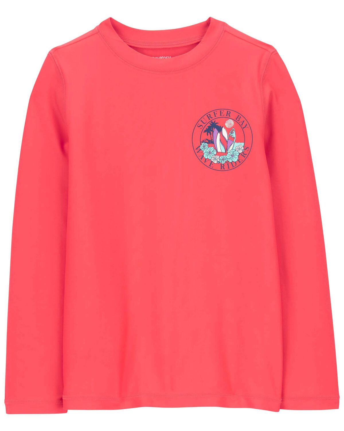 Coral Kid Surfer Boy Rashguard