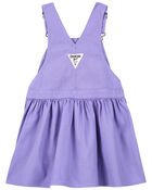 Toddler Tie-Front Jumper Dress, image 2 of 3 slides