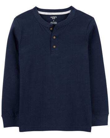 Kid Long-Sleeve Henley Tee, 