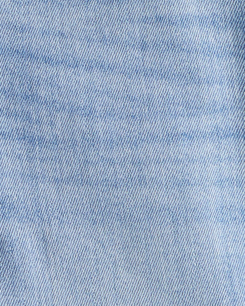 Girls Denim Midi Skirt - Blue, image 3 of 4 slides