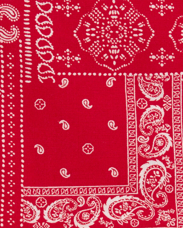 Red Baby Bandana Print CrissCross Bubble