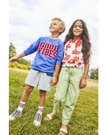 Kid Flat-Front Pants Made With LENZING™ ECOVERO™ , 