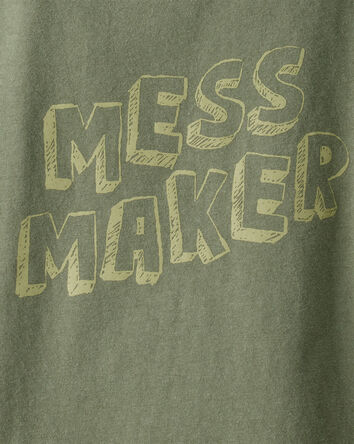 Toddler Boy Mess Maker Short-Sleeve Graphic Tee - Green, 