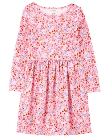 Kid Floral Jersey Dress, 