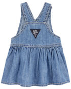Baby Vintage Inspired Denim Jumper Dress, image 2 of 4 slides