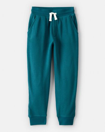 Boys Thermal Drawstring Jogger - Green, 
