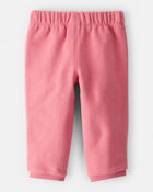 Baby Girl Cotton Pull-On Pants - Pink, image 2 of 4 slides