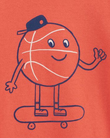Toddler Boy Basketball Short-Sleeve Graphic Tee - Orange, 