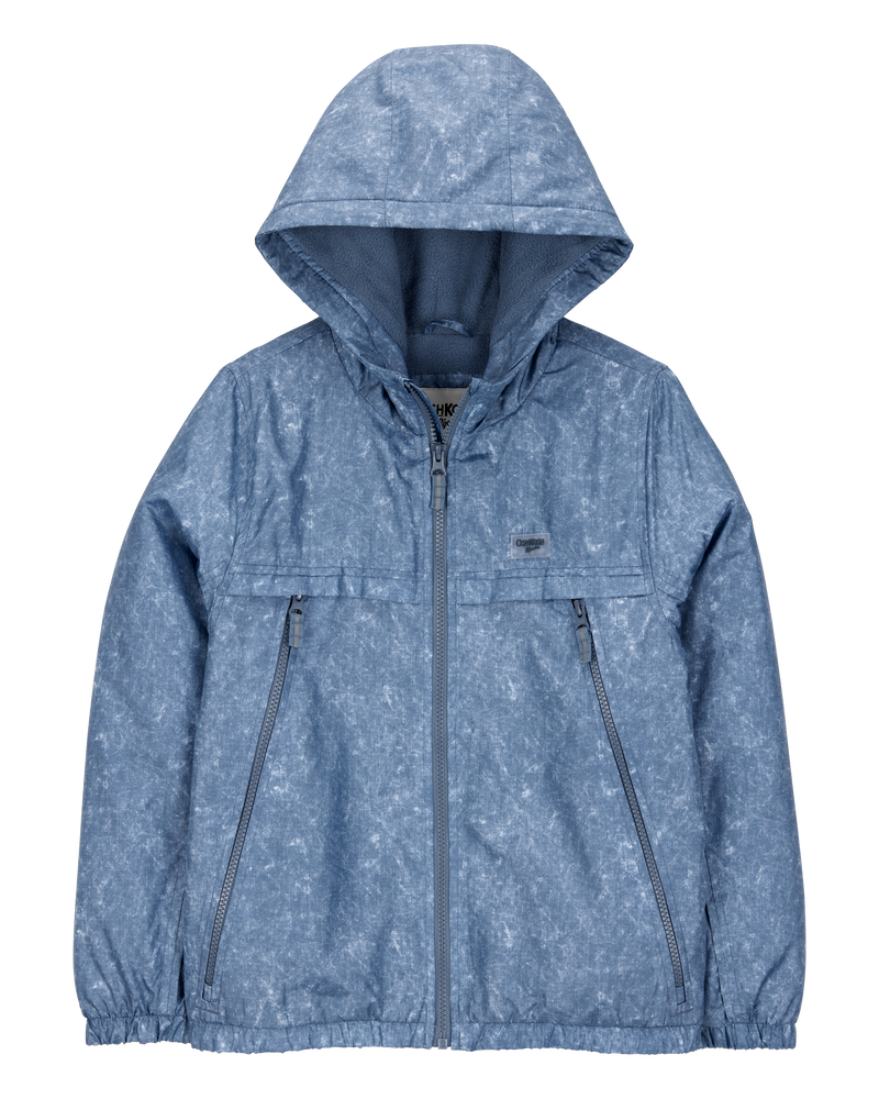 Boys Fleece-Lined Midweight Jacket - Blue, image 1 of 3 slides