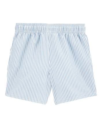 Boys Striped Swim Trunks - Blue, 