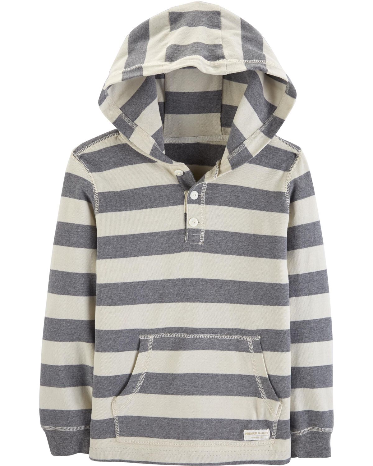 Striped Hooded Henley
