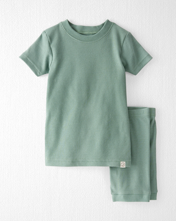 Baby 2-Piece Organic Cotton Ribbed Pajamas Set, 