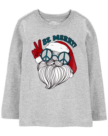 Toddler Be Merry Jersey Graphic Tee, 