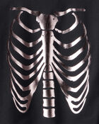 Kid Metallic Skeleton Long-Sleeve Graphic Tee - Black, image 2 of 3 slides