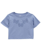 Toddler 2-Piece Butterfly Tee & Floral Linen Skort Set
, image 3 of 5 slides