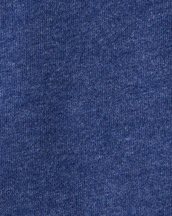 Toddler Boy Solid Fleece Long-Sleeve Hoodie - Navy, 