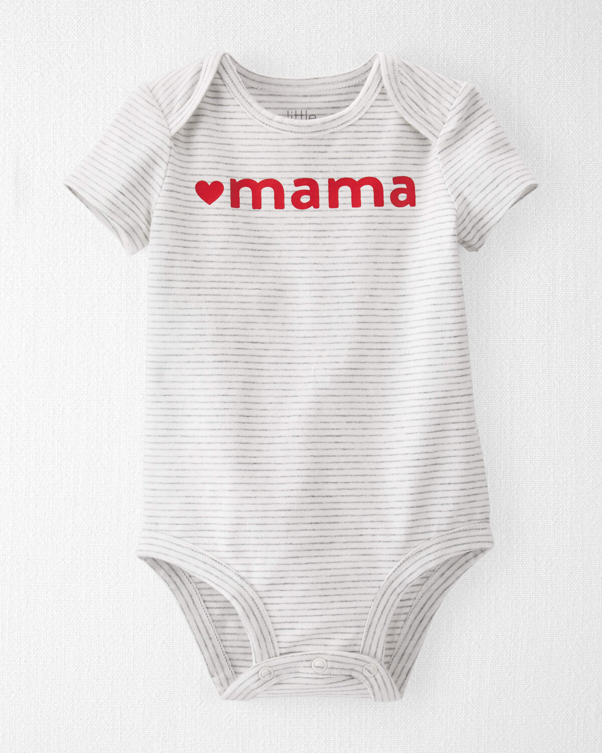 Grey Baby Organic Cotton Mama Bodysuit