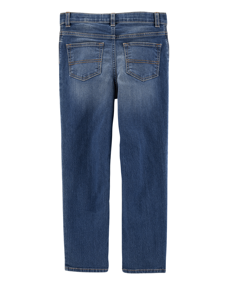 Kid Medium Blue Wash Straight-Leg Jeans, image 3 of 7 slides