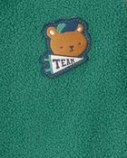 Baby Boy Bear Loose Fit Long-Sleeve Sleep & Play - Green, image 3 of 4 slides