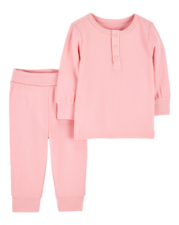Baby 2-Piece PurelySoft Outfit Set - Pink, 