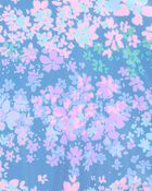 Girls 1-Piece Floral Cut-Out Swimsuit, image 3 of 4 slides