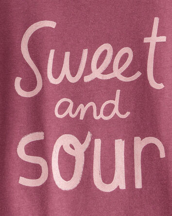 Toddler Girl Sweet & Sour Long-Sleeve Graphic Tee - Red, 
