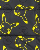 Kid Pikachu Pokémon Puffer Jacket - Black, image 3 of 3 slides