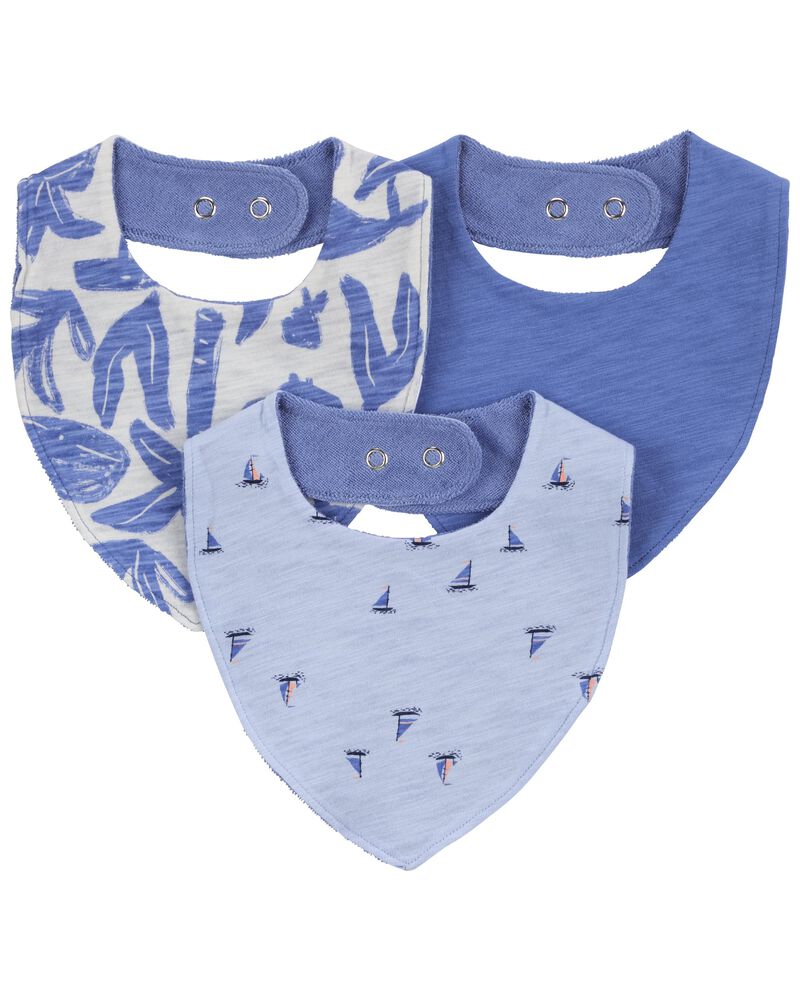 Baby 3-Pack Bandanna Bibs, image 1 of 3 slides