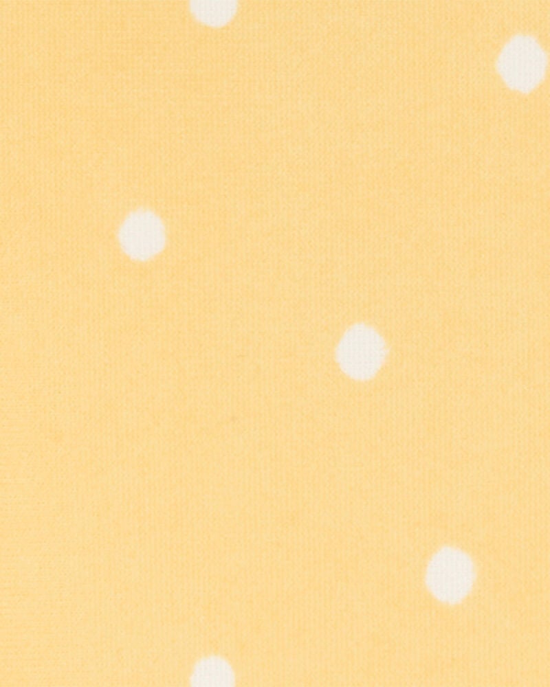 Baby 1-Piece Polka Dot Swimsuit - Yellow, image 4 of 5 slides