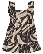 Baby Zebra Print Dress Made With LENZING™ ECOVERO™ , image 1 of 4 slides