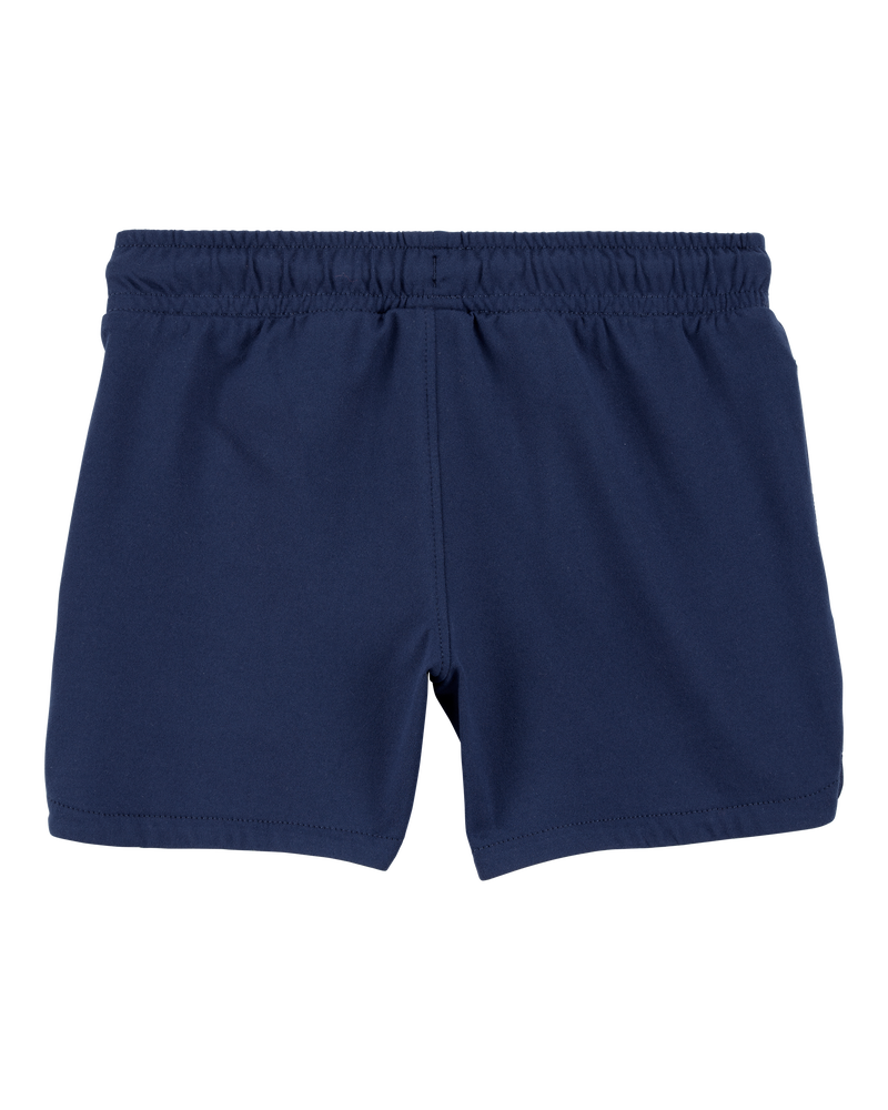 Toddler 2-Piece Active Muscle Tank & Pull-On Shorts Set - Orange/Navy, image 5 of 8 slides