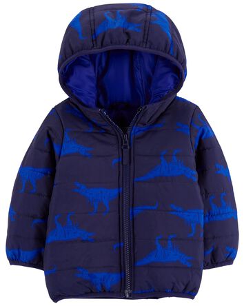 Baby Dinosaur Packable Puffer Jacket, 