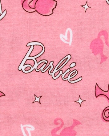 Kid Barbie Snug Fit Cotton 2-Piece Pajamas - Pink, 