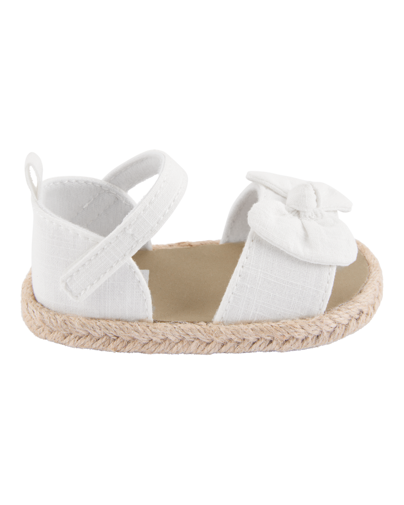 Baby Casual Espadrille Sandal - White, image 2 of 7 slides
