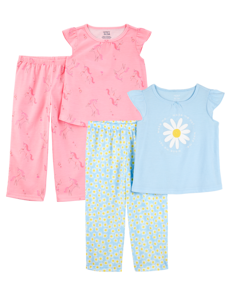 Toddler 4-Piece Loose Fit Pajamas, image 1 of 5 slides